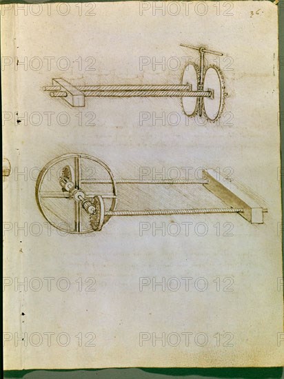 VINCI LEONARDO 1452/1519
PAGINA CON DIBUJO DE ENGRANAJES
MADRID, BIBLIOTECA NACIONAL
MADRID

This image is not downloadable. Contact us for the high res.