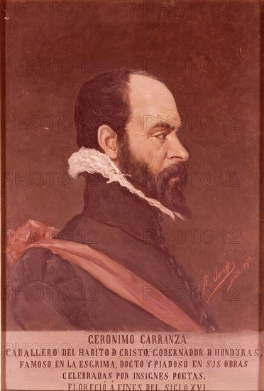 SENET RAFAEL 1856-1926
JERONIMO CARRANZA-S XVI-CABALLERO DEL HABITO DE CRISTO,GOBERNADOR DE HONDURAS
SEVILLA, BIBLIOTECA COLOMBINA
SEVILLA
