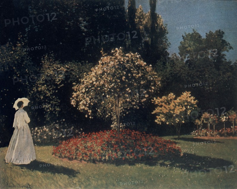 Monet, Woman in the Garden. Sainte-Adresse