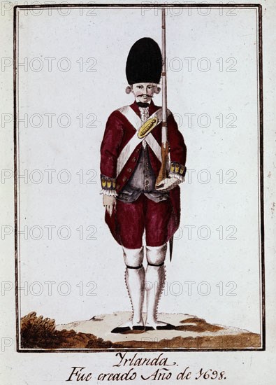 UNIFORME REG IRLANDA CREADO EL 1698
MADRID, ARCHIVO HISTORICO MILITAR
MADRID

This image is not downloadable. Contact us for the high res.