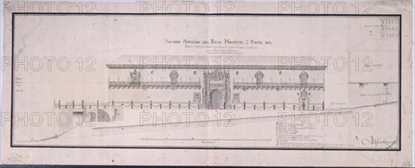 FERRO CAAVEYRO M
DIBUJO DE LA FACHADA PRINCIPAL DEL HOSPITAL DE SANTIAGO-PLANO Nº 879
MADRID, ARCHIVO HISTORICO NACIONAL
MADRID

This image is not downloadable. Contact us for the high res.