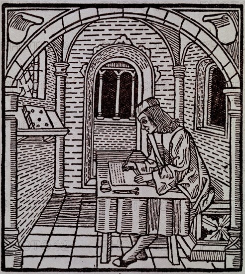 SAN PEDRO DIEGO DE 
CARCEL DE AMOR GRABADO POR ROSEMBACH EN 1493-ORIGINAL EN MUS BRITANICO
MADRID, BIBLIOTECA NACIONAL RAROS
MADRID

This image is not downloadable. Contact us for the high res.