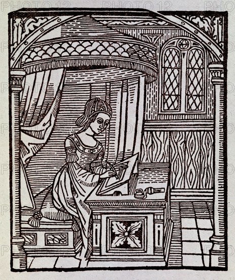 SAN PEDRO DIEGO DE 
CARCEL DE AMOR - GRABADO POR ROSEMBACH EN 1493 - ORIGINAL EN EL MUSEO BRITANICO
MADRID, BIBLIOTECA NACIONAL RAROS
MADRID

This image is not downloadable. Contact us for the high res.