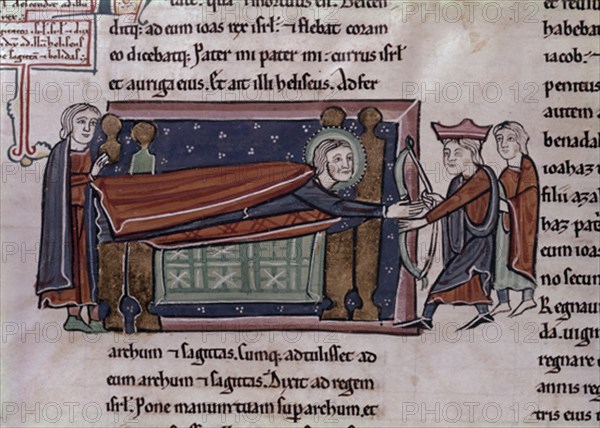 BIBLIA S XIII TOMO I-MUERTE DE ELISEO-(2RE.13,20)-ANTIGUO TESTAMENTO-MANUSCRITO GOTICO
MADRID, ACADEMIA DE HISTORIA
MADRID