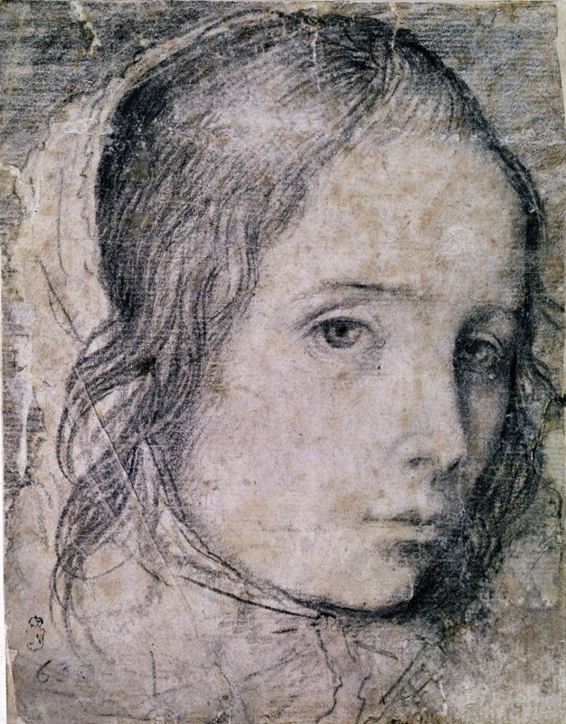 Vélasquez, Dessin d'un visage de femme