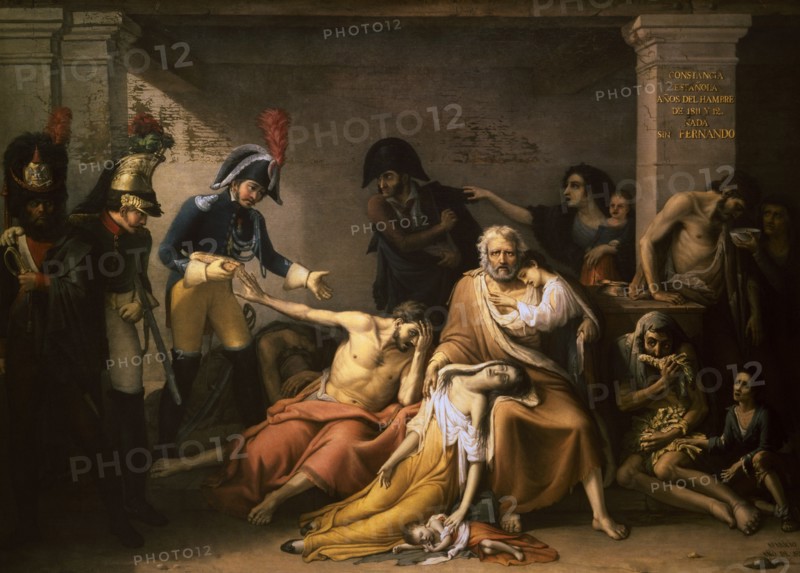 Aparicio, Les années de famine à Madrid entre 1811 et 1812