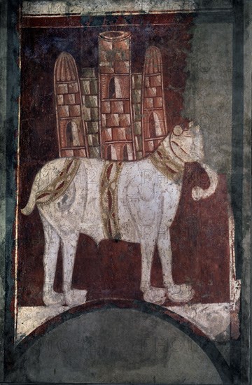 ANONIMO ESPAÑOL
PINTURA MURALES DE S BAUDELIO DE CASILLAS DE BERLANGA-SG XII-ELEFANTE
MADRID, MUSEO DEL PRADO-PINTURA
MADRID