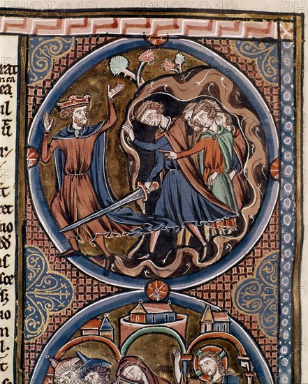 BIBLIA DE SAN LUIS DE FRANCIA-DAVID EN LA CUEVA DE SAL- S XIII-MINIATURA GOTICA
TOLEDO, CATEDRAL BIBLIOTECA
TOLEDO

This image is not downloadable. Contact us for the high res.