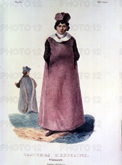 LINATI DE PREVOST CLAUDIO 1790/1832
LIBRO"TRAJES CIVILES,MILITARES Y RELIGIOSOS DE MEXICO"1828-SEMINARISTA MEJICANO
MADRID, MUSEO DE AMERICA
MADRID