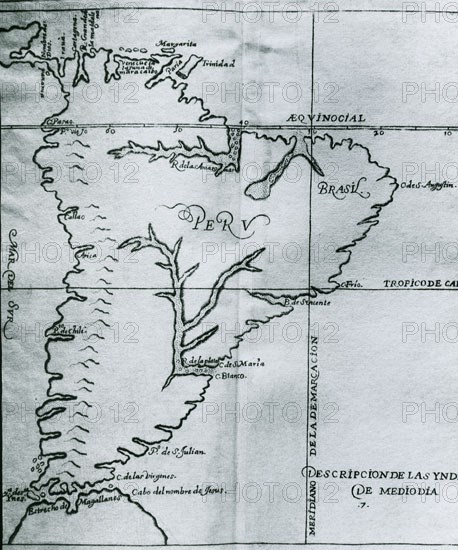 Map of the Strait of Magellan