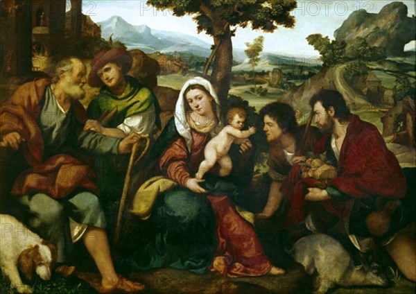 Palma the Elder, The adoration of the shepherds