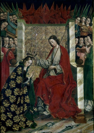 Maestro des onze mille vierges, La couronnement de la Vierge