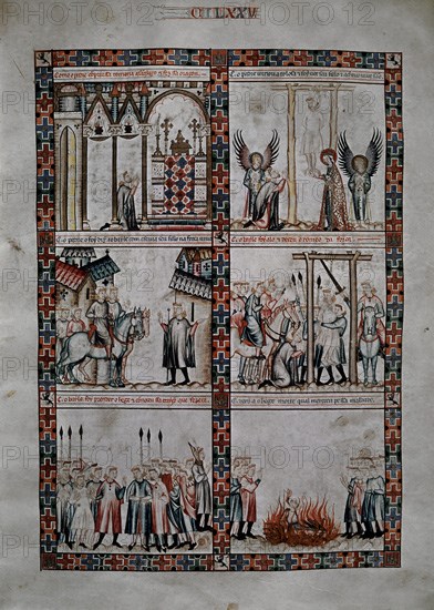 ALFONSO X EL SABIO 1221/84
MTI1-CANTIGA STA MARIA Nº 175-F233V-PEREGRINO INOCENTE ES SALVADO Y LADRON CASTIGADO S XIII
SAN LORENZO DEL ESCORIAL, MONASTERIO-BIBLIOTECA
MADRID

This image is not downloadable. Contact us for the high res.