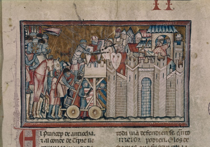 Great Conquest of Overseas - The Crusaders Attacking a Muslim Castle