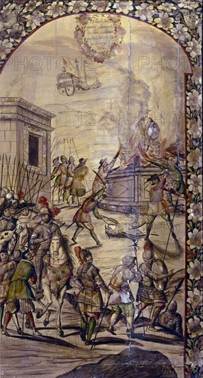 GONZALEZ MIGUEL Y JUAN
CONQUISTA MEXICO-CORTES MANDA QUEMAR LOS IDOLOS-NAO DERROTADA QUE DIO SOCORRO A LA VILLA- 1698
MADRID, MUSEO DE AMERICA
MADRID