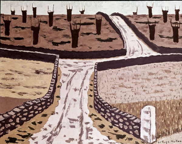 ORTEGA MUÑOZ GODOFREDO 1905-
PAISAJE CON CASTAÑOS - 1958 - 65x80 CM
MADRID, COLECCION PARTICULAR
MADRID
