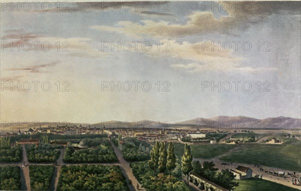 PIC DE LEOPOLD
LITOGRAFIA 1820-VISTA GENERAL DE MADRID TOMADA DESDE LA MONTAÑA DEL RETIRO-DIBUJO DE BRAMBILA
MADRID, MUSEO MUNICIPAL
MADRID