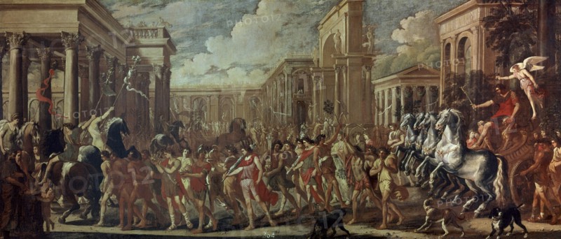 Gargiulo, L'Entrée conquérant de Vespasien à Rome