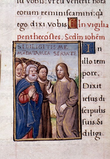EVANGELIARIO-FOL 79-RES 51-"SI DILIGITIS ME"
MADRID, BIBLIOTECA NACIONAL
MADRID