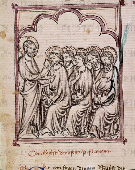 ERMENGAUD MATFREDO
BREVIARIO DE AMOR- S XV-APARICION DE CRISTO RESUCITADO A LOS APOSTOLES- MINIATURA EN GRISALLA
MADRID, BIBLIOTECA NACIONAL
MADRID

This image is not downloadable. Contact us for the high res.
