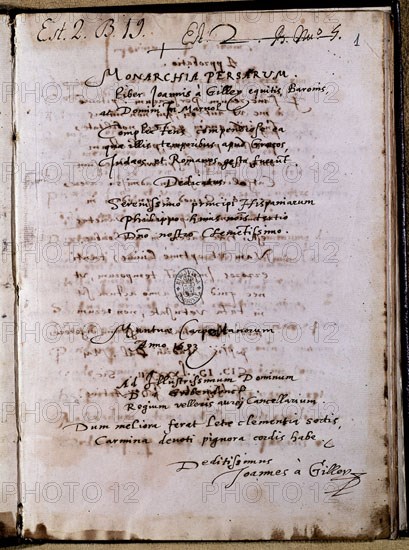 GALLEY JOANNIS
MONARQUIA PERSA DE 1593 - FOL 1 -
MADRID, BIBLIOTECA NACIONAL
MADRID

This image is not downloadable. Contact us for the high res.