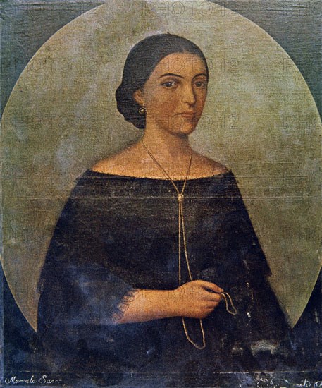 Anonymous, Portrait of Manuela Saenz