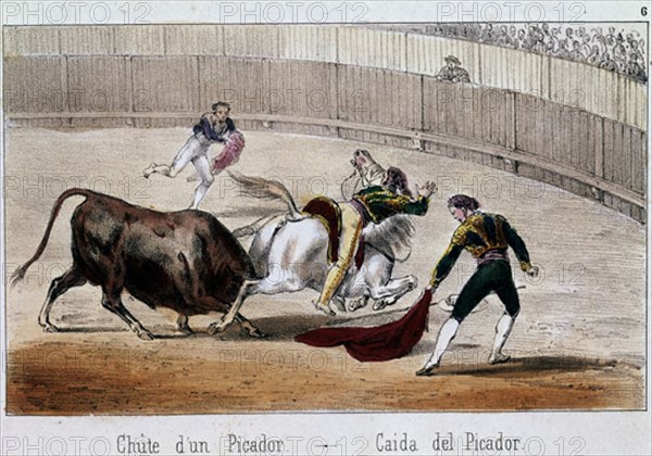 LITOGRAFIA-TAUROMAQUIA-CAIDA DEL PICADOR
Madrid, public museum