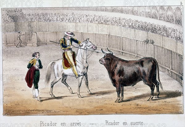 LITOGRAFIA-TAUROMAQUIA-PICADOR EN SUERTE
Madrid, public museum