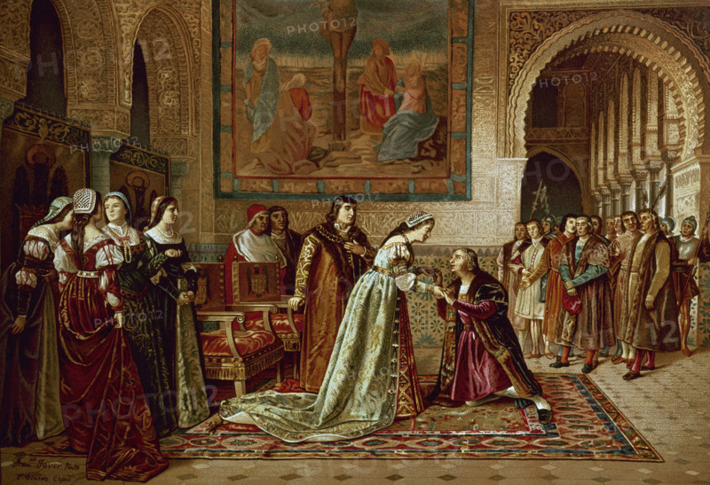 Casanova, Colomb présenté aux rois catholiques à Barcelone
