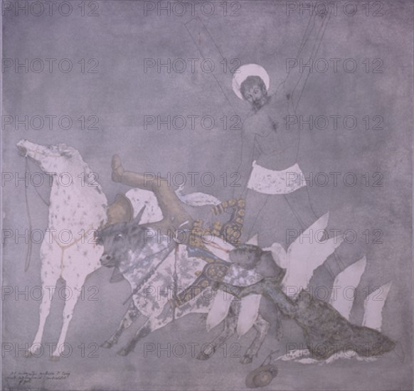 GALI F
TORERO MUERTO ES RECOGIDO POR UN ANGEL EN PRESENCIA DE CRIST

This image is not downloadable. Contact us for the high res.