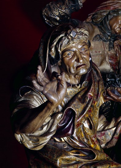 JUNI JUAN DE 1507/77
ENTIERRO DE CRISTO - ESCULTURA RENACENTISTA -1539-1544- DET DE JOSE DE ARIMATEA
VALLADOLID, MUSEO NACIONAL DE ESCULTURA-INTERIOR
VALLADOLID