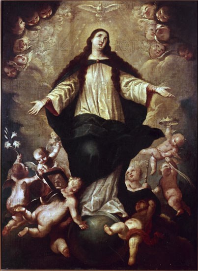 CARREÑO MIRANDA JUAN 1614/1685
INMACULADA - S XVII - BARROCO ESPAÑOL
MADRID, COLECCION PARTICULAR
MADRID