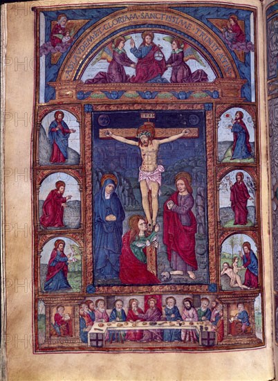 MISAL DE SAN CUGAT S XIV-CALVARIO-ULTIMA CENA
BARCELONA, ARCHIVO CORONA ARAGON
BARCELONA