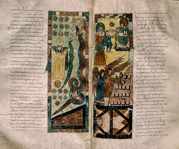 BEATO DE LIEBANA
COMENTARIOS AL APOCALIPSIS
SAN LORENZO DEL ESCORIAL, MONASTERIO-BIBLIOTECA
MADRID

This image is not downloadable. Contact us for the high res.