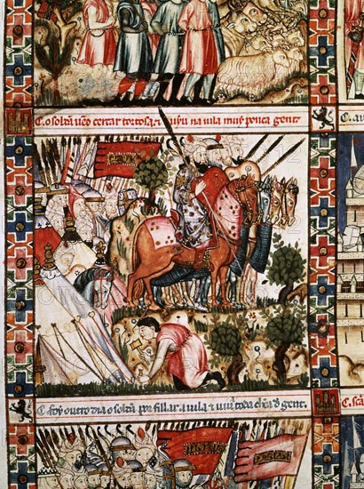 ALFONSO X EL SABIO 1221/84
MTI1-CANTIGA STA MARIA Nº 165- F221V-C-EL SULTAN VA A SITIAR TORTOSA Y HABIA POCA GENTE-S XIII
SAN LORENZO DEL ESCORIAL, MONASTERIO-BIBLIOTECA
MADRID

This image is not downloadable. Contact us for the high res.