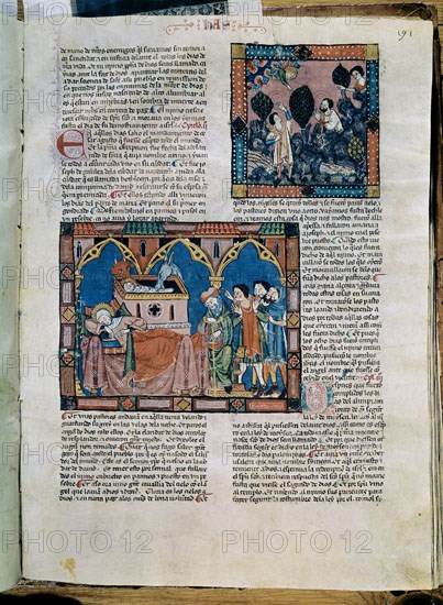 ALFONSO X EL SABIO 1221/84
HªGRAL DE ALFONSO X-ANUNC A LOS PASTORES Y ADORAC-F 191-XIII
SAN LORENZO DEL ESCORIAL, MONASTERIO-BIBLIOTECA
MADRID