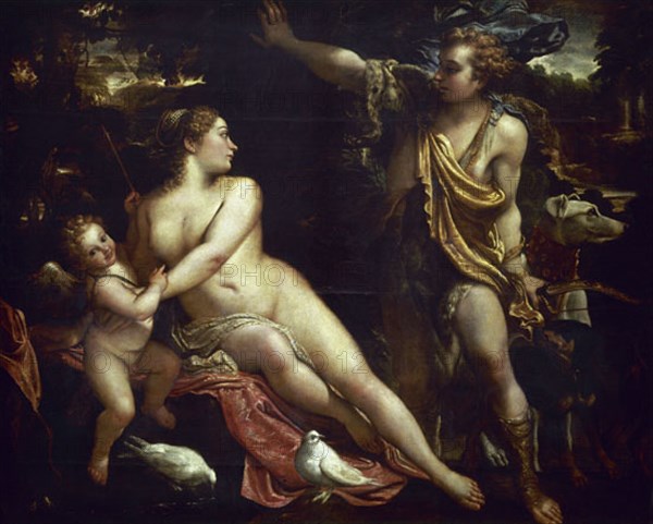 CARRACCI ANIBALE 1560/1609
VENUS,ADONIS Y CUPIDO-L.2,12X2,68-NºPRADO 2631-HACIA 1590
MADRID, MUSEO DEL PRADO-PINTURA
MADRID