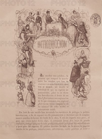 LOS ESPAÑOLES PINTADOS POR SI MISMOS
MADRID, BIBLIOTECA NACIONAL
MADRID