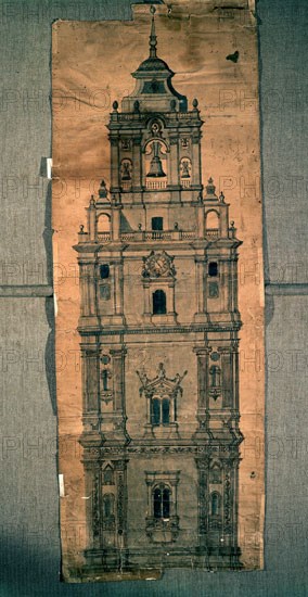 ALZADO DE LA TORRE DE CATEDRAL DE MURCIA S XVIII
MADRID, BIBLIOTECA NACIONAL ESTAMPAS
MADRID