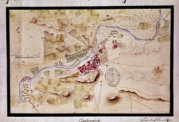 GARCIA LUIS
CROQUIS DE LA VILLA DE ALMAZAN
MADRID, ARCHIVO HISTORICO MILITAR
MADRID