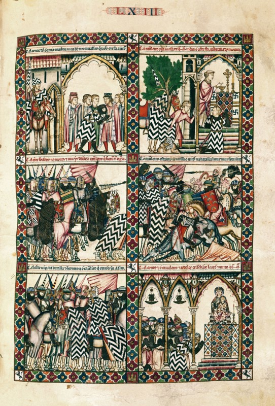 Santa Maria Canticle, The Virgin Mary saving a rider at the battle of San Esteban de Gormaz