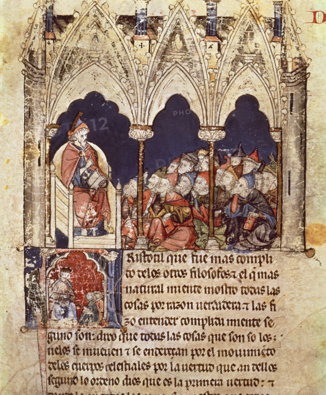 ALFONSO X EL SABIO 1221/84
LAPIDARIO PAG 179-ARISTOTELES ENSEÑANDO
SAN LORENZO DEL ESCORIAL, MONASTERIO-BIBLIOTECA
MADRID

This image is not downloadable. Contact us for the high res.
