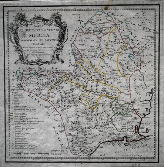 LOPEZ TOMAS 1730/1802
MAPA DEL OBISPADO Y REINO DE MURCIA-1768
MADRID, BIBLIOTECA NACIONAL MAPAS
MADRID