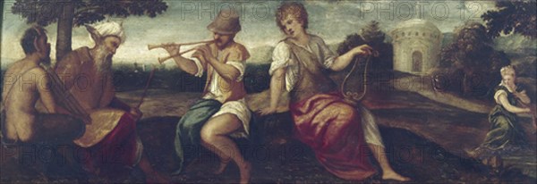 SCHIAVONE ANDREA 1500/63
JUICIO DE MIDAS - S XVI - RENACIMIENTO ITALIANO
VENECIA, ACADEMIA B ARTES
ITALIA