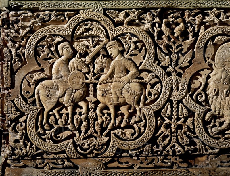 FARAY Y DISCIPULOS
ARQUETA DE MARFIL-PROC DE LEYRE-DET GUEREROS-1005-PERIODO CALIFAL-AÑO 1005
PAMPLONA, MUSEO DE NAVARRA
NAVARRA