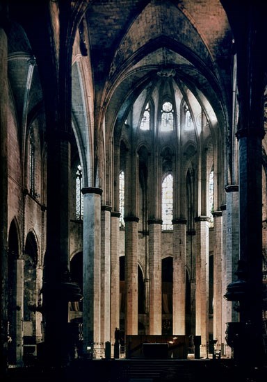 MONTAGUT BERENGUER
NAVE CENTRAL - S XIV - GOTICO CATALAN
BARCELONA, IGLESIA DE SANTA MARIA DEL MAR
BARCELONA