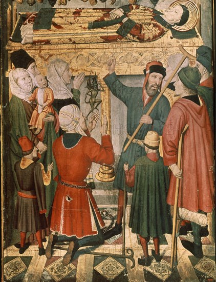 HUGUET JAIME 1414/1492
RETABLO DE SAN VICENTE DE SARRIA - GOTICO FINAL - S XV
BARCELONA, MUSEO DE ARTE CATALUÑA
BARCELONA