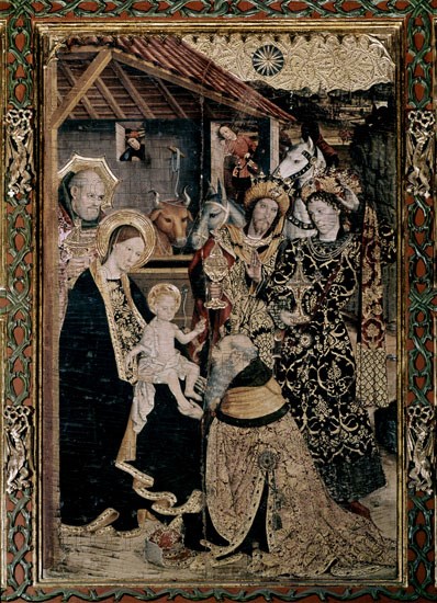 HUGUET JAIME 1414/1492
RETABLO-ADORACION DE LOS REYES
BARCELONA, CAPILLA DE SANTA AGUEDA
BARCELONA
