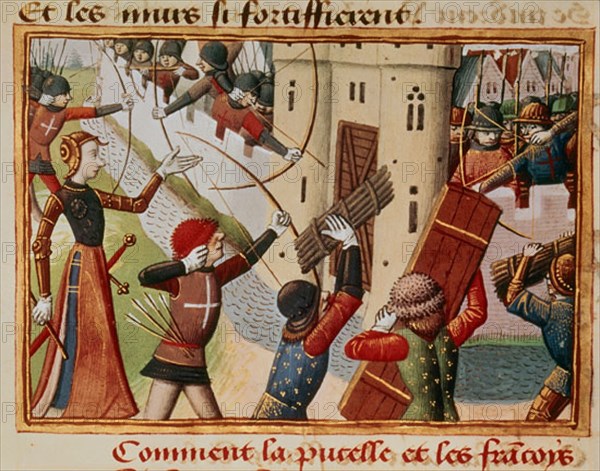 AUVERGNE MARTIAL D'
JUANA DE ARCO EN PARIS - S XV - MANUSCRITO "VIGILIAS DE CARLOS VII"
PARIS, BIBLIOTECA NACIONAL
FRANCIA