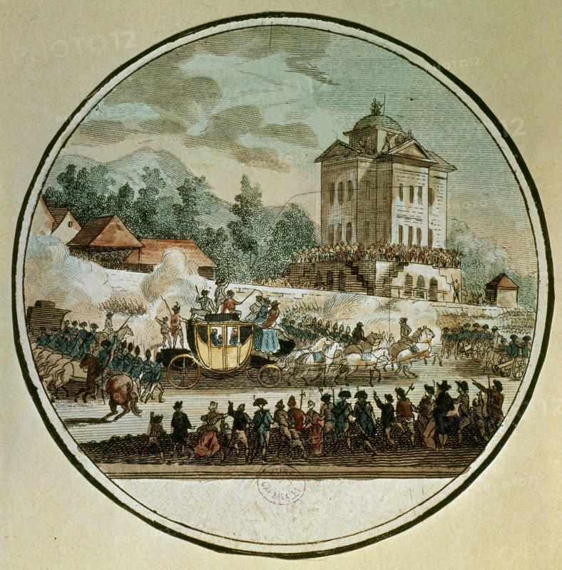 Le retour de Varennes en 1791